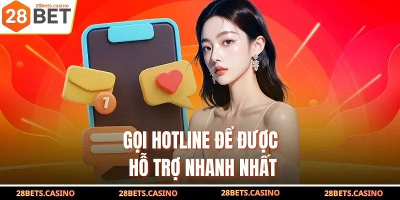 Liên Hệ 28BET - Kênh Hỗ Trợ Khách Hàng 24/7 Nhanh Chóng 3 Gọi hotline để được hỗ trợ nhanh nhất