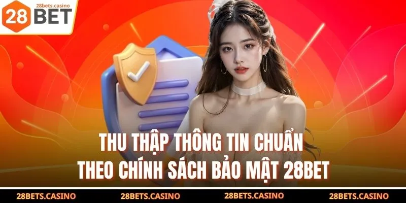 Thu thập thông tin chuẩn theo chính sách bảo mật 28BET